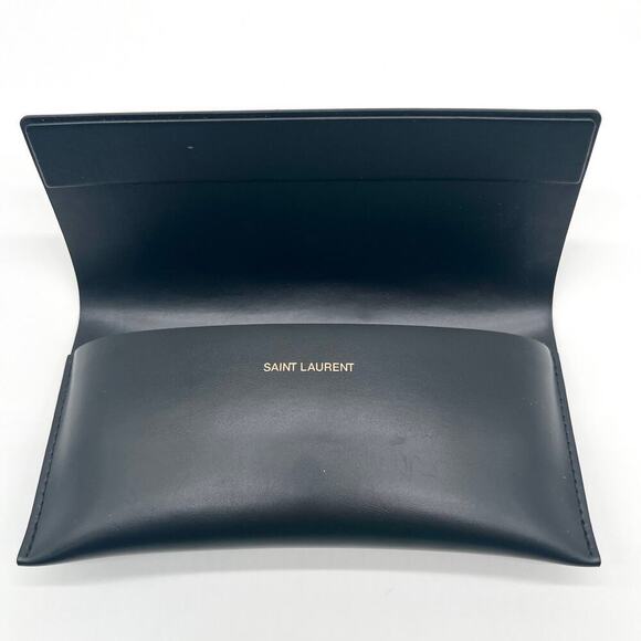 SAINT LAURENT Sunglasses Unisex, Havana Geometric Tortoise Shell, Case Included